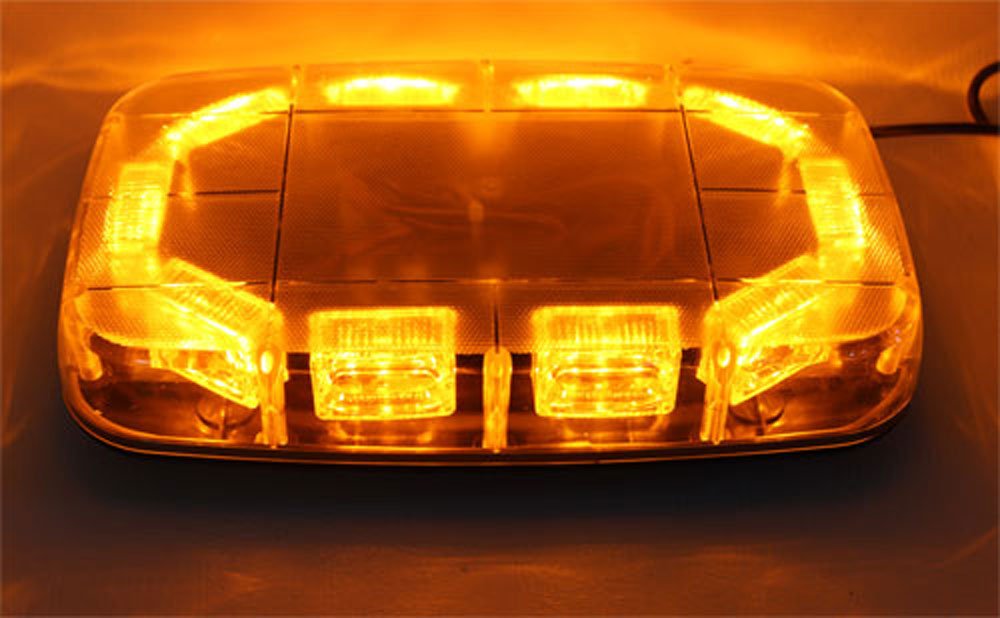 Red and Blue LED Mini Lightbar