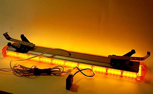 47" Amber Light Bar Amber Lens LED Sale Construction Tow Truck roof top Emergency Warning Flash Beacon