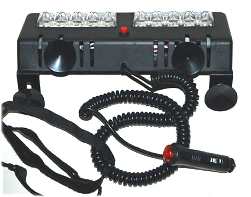 Auto Direct Save Blue White Ex-04 LED Dual Visor Strobe