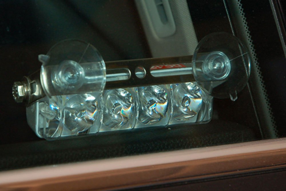 L121 Red and White Strobe Lights Kit Led Dash Lights Includes Flasher