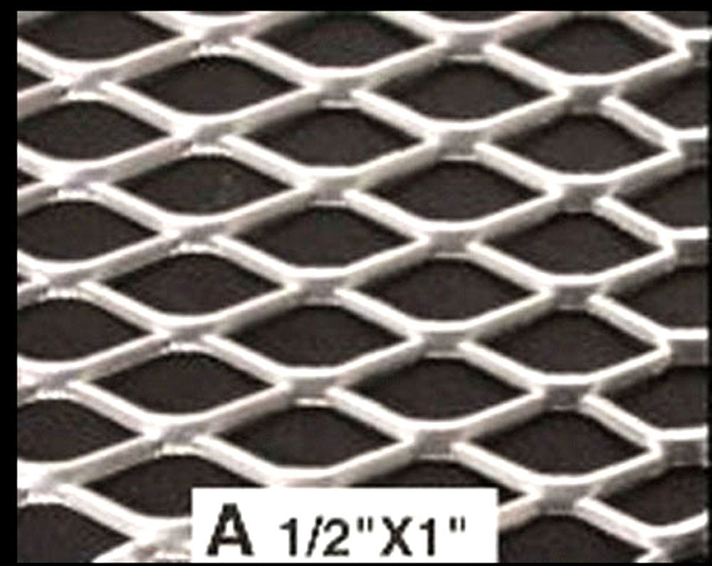 Aluminum Body Kit Mesh Grille 12"48" Mesh A Diamond Cut Shape Opening