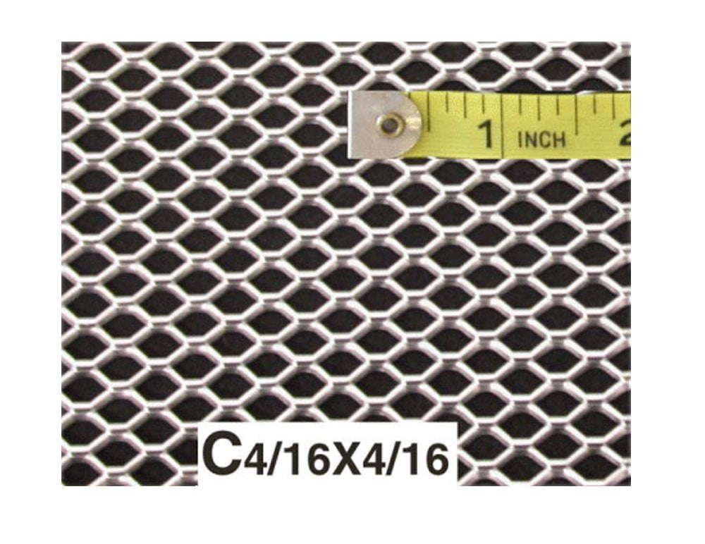 Aluminum Body Kit Mesh Grille 12"48" Mesh C Hexigon Shape Opening