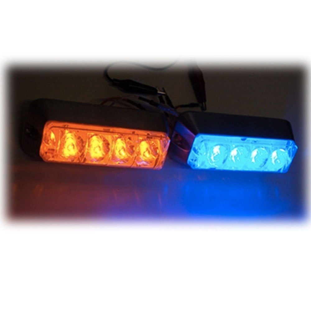 Auto Direct Save Exh04 Master and Slave Blue Led Strobe Lights Kit Blue Led Grill Lights