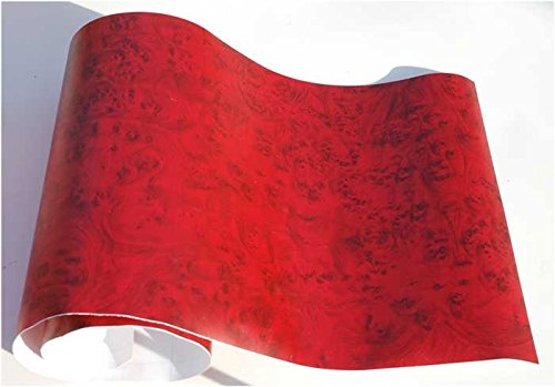 Auto Direct Save Burgundy Burlwood Film Vinyl Wrap Roll 48" x 15"