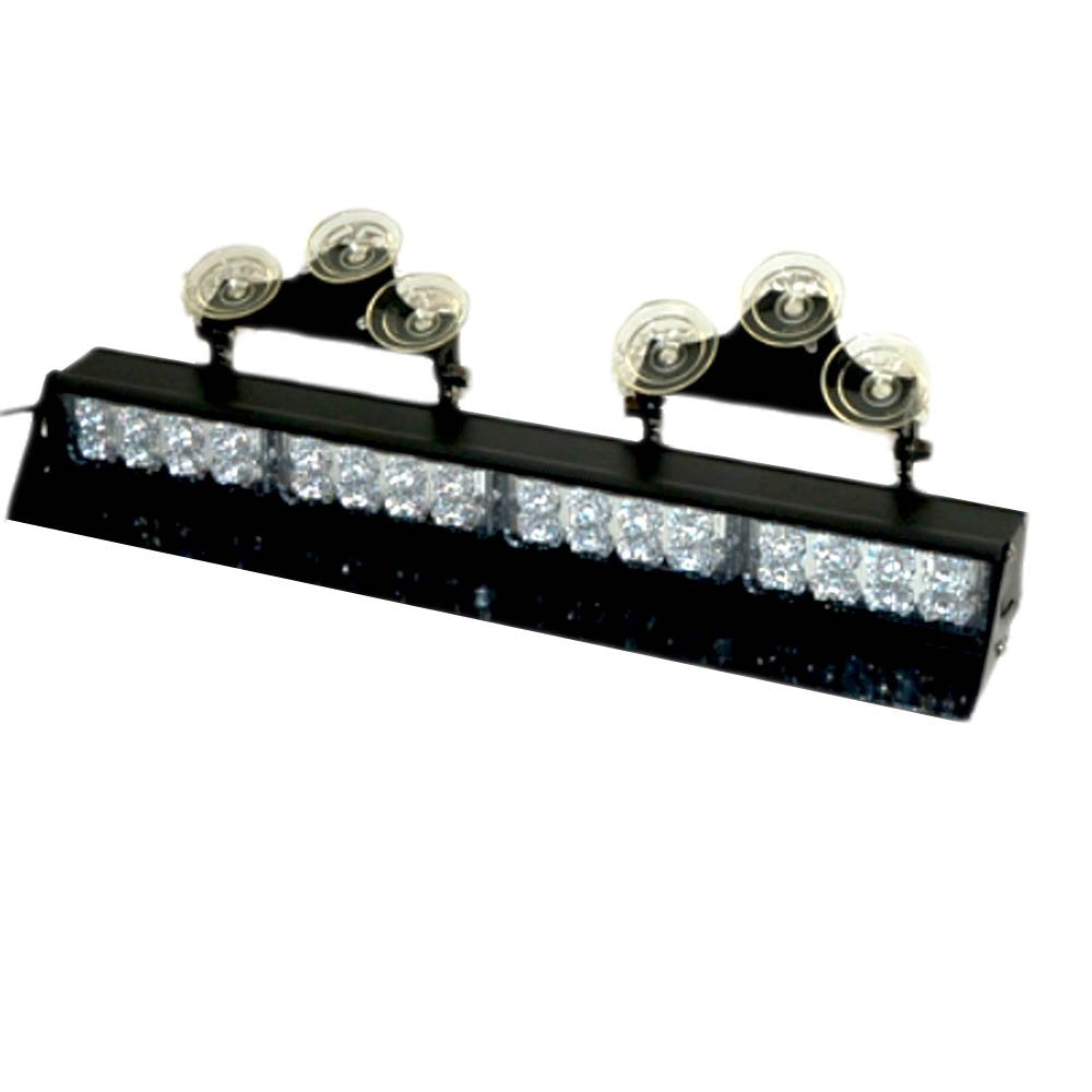 Red Blue Quad 2 LED Lightbar 1 Watt Visor Strobe Light