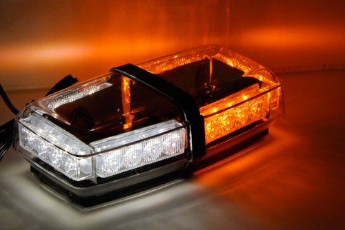 Auto Direct Save Amber and White LED Mini Light Bar Half Watt .5 Watt Mini Lightbar Amber White LED Lights Roof Strobe