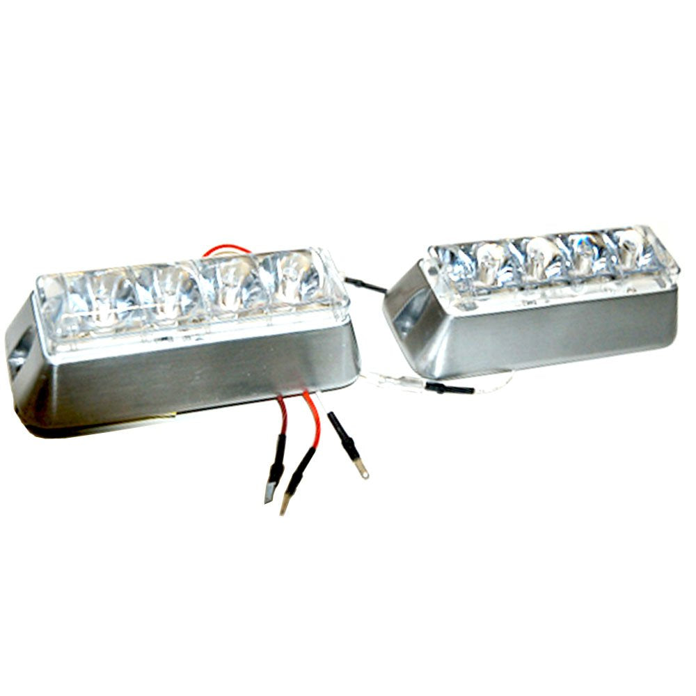 Auto Direct Save Exh04 Master and Slave Geen & White Led Strobe Light Kit Grille Lights