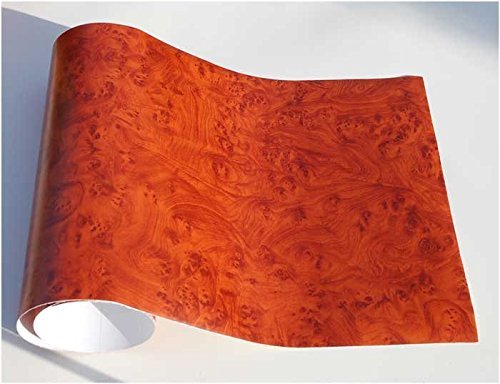 Honey Burlwood Wood Grain Film Vinyl Sheet Roll Wrap 48" x 24"
