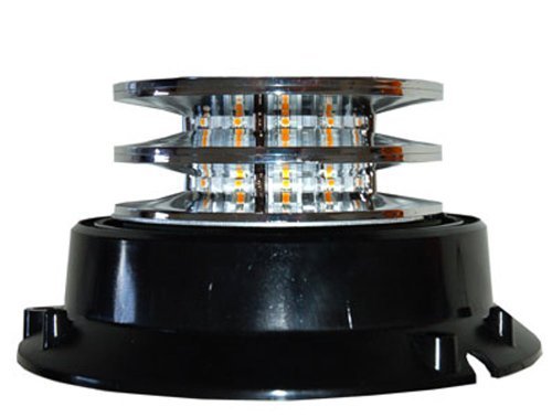 Auto Direct Save Amber 4" LED Beacon Strobe Rotating Spot Light Warning Signal Emergency & Safety Lighting