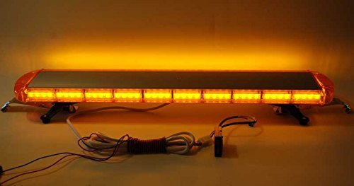 47" Amber Light Bar Amber Lens LED Sale Construction Tow Truck roof top Emergency Warning Flash Beacon