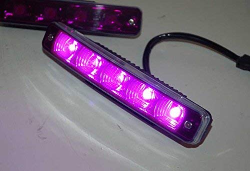 Purple and White Funeral DRL Strobe Kit High Power LED Pyramid