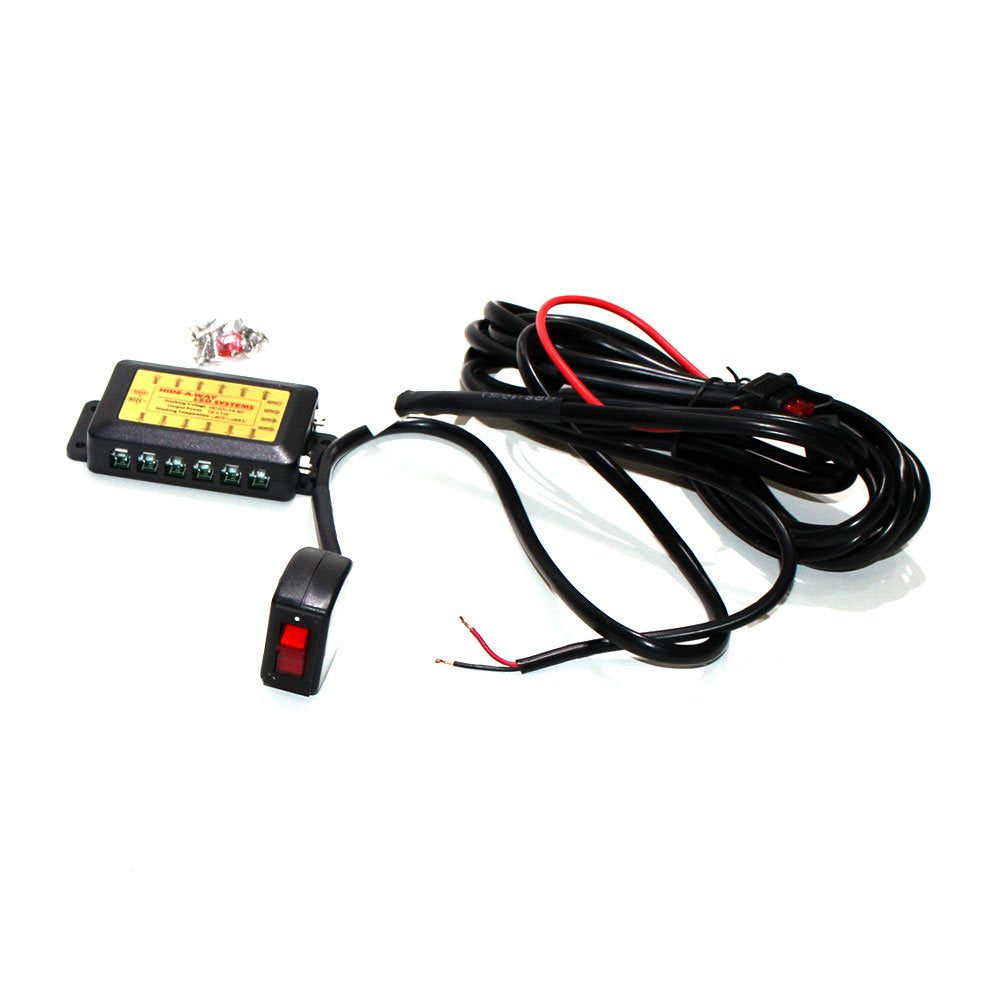12 Head Euro LED Strobe Amber and White LED Strobe Lights Kit