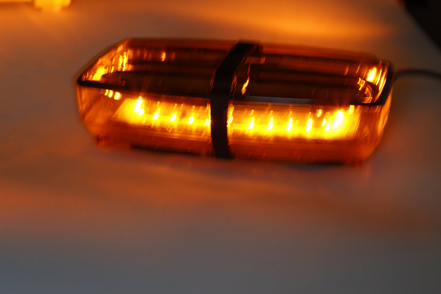 12W SMD LED Super Bright Mini Light Bar Amber Warning Lights Vehicle Safety Lighting