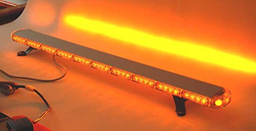 50" Amber Light Bar directional flash construction low profile warning emergency