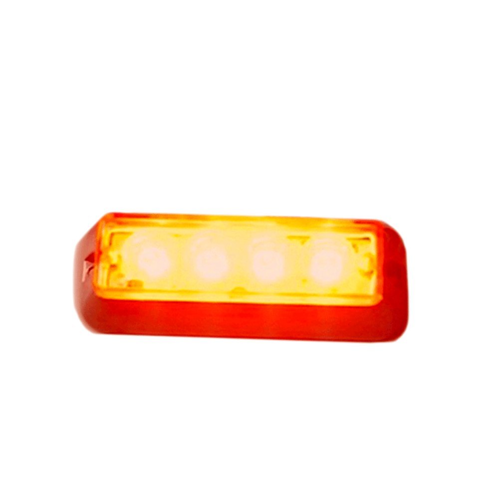LED Strobe 4 Watt Ex-h12 White Deck Dash Visor Grille Interior Exterior Flash Flashing Led Light Emergency Vehicle Lighting Cars Trucks Signal Light Flashing Strobe