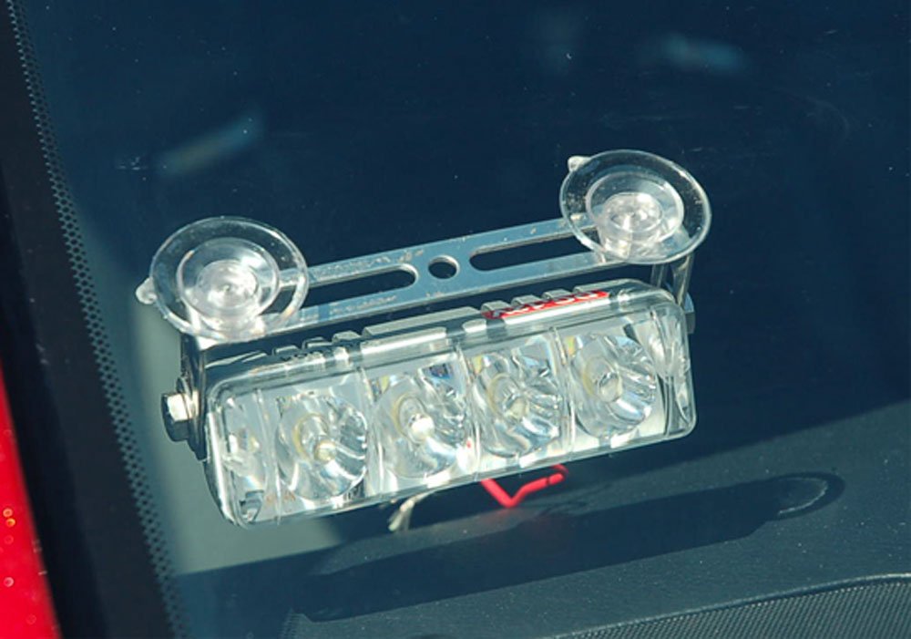 L121 Red and White Strobe Lights Kit Led Dash Lights Includes Flasher