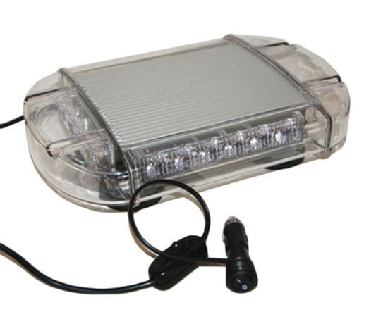 1 Watt 13 Inch Blue & White LED Mini Light Bar, Roof Strobe
