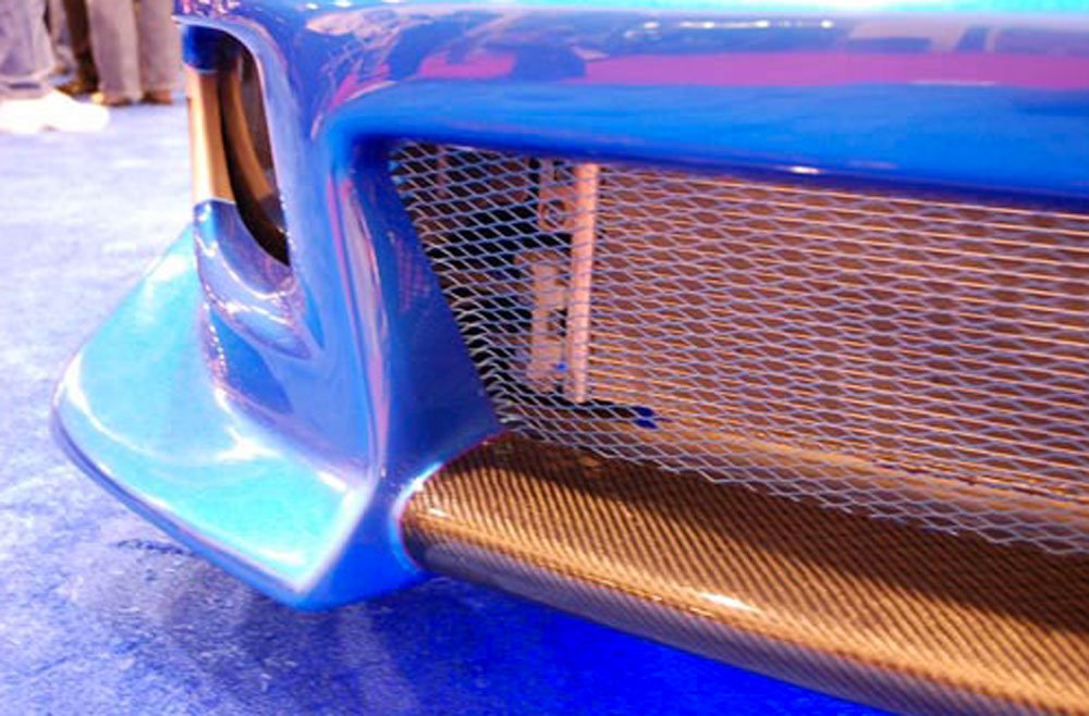 Aluminum Plated Mesh D Material Body Kits Diamond Opening Grill 12"x48"