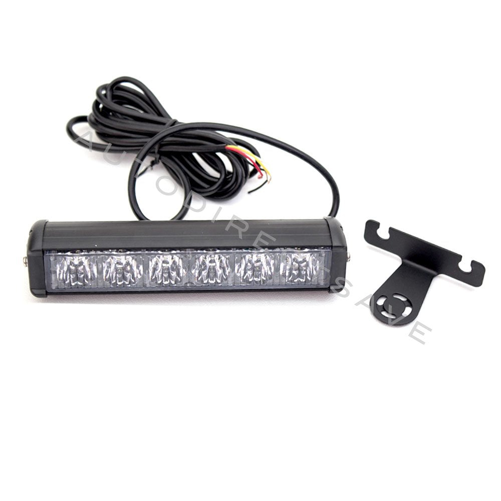 1 Pair of Strobes Red and White LED Strobe Lights for Grille Lte2-166