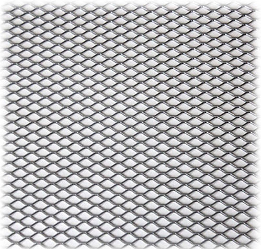 Aluminum Plated Mesh D Material Body Kits Diamond Opening Grill 12"x48"