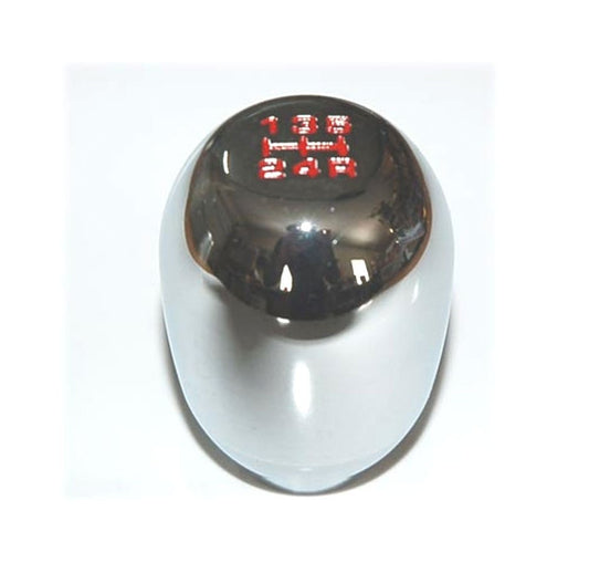 Auto Direct Save Chrome Red Manual 5 Speed Shift Knob R1