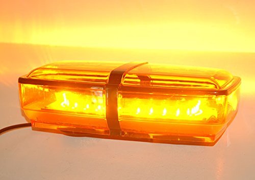 Autodirectsave.com Amber SMD LED Mini Light Bar 12 Watt Roof Strobe Mini Lightbar
