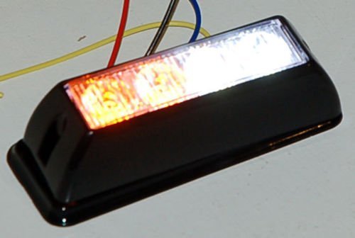 852 Amber White LED Emergency Strobe Light Lightbar Flashing Yellow Clear