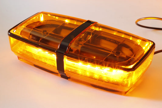 12W SMD LED Super Bright Mini Light Bar Amber Warning Lights Vehicle Safety Lighting