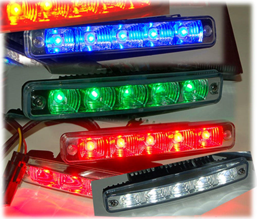 5 Watt LED Pyramid Strobe Kit Red