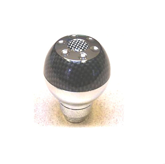 Manual Chrome Black Gray Carbon Fiber Shift Knob Bc31