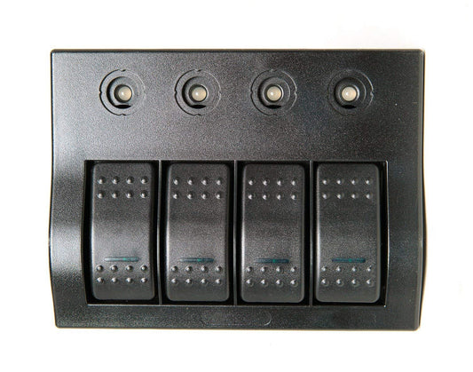 4 Switch 12V LED Rocker Switch Panel IP68 Waterproof Marine Boat car Off Road Circuit Breaker