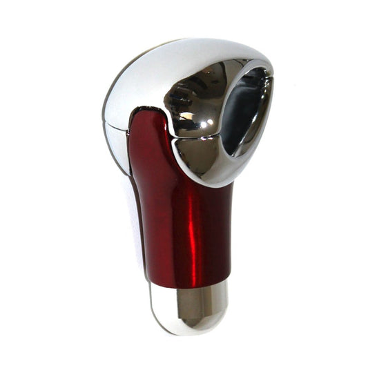 Auto Direct Save Manual Shift Knob Chrome and Red Universal Fit Gk44