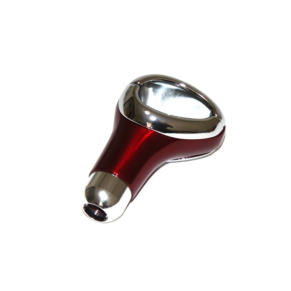 Auto Direct Save Manual Shift Knob Chrome and Red Universal Fit Gk44