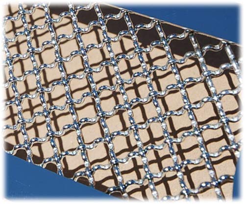Chrome Plated Stainless Steel Mesh Material Body Kits Diamond Opening Grille 16"x48"